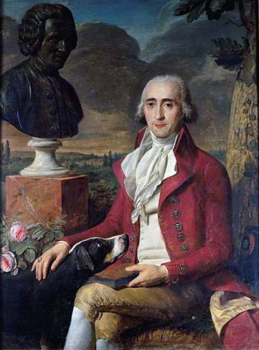 Rene Louis de Girardin with the Bust of Jean-Jacques Rousseau